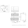 5.08mm pitch double row PCB terminal blocks socket